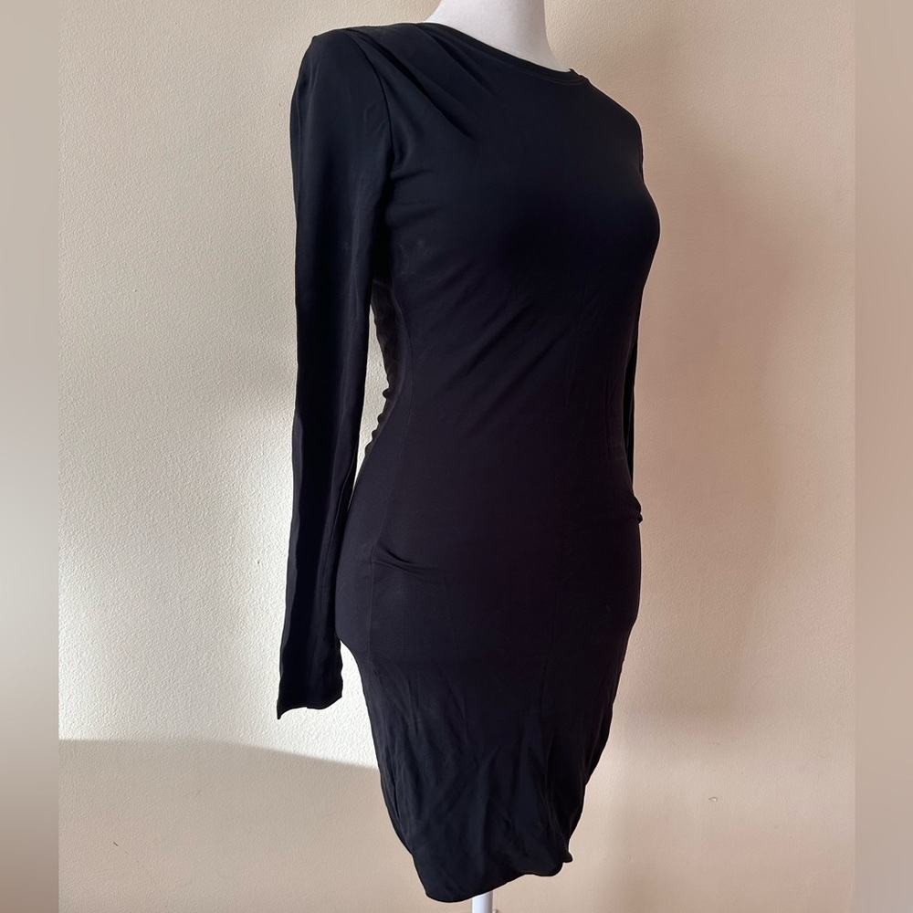 Rag & Bone Women's Black Poppy T-Shirt Dropped Dress - Picture 6 of 12